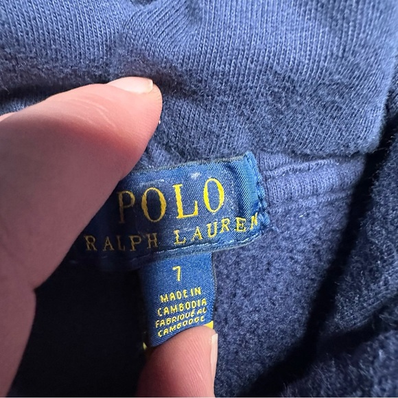 Polo by Ralph Lauren Hoodie Zippered Blue Size 7 - Picture 4 of 16